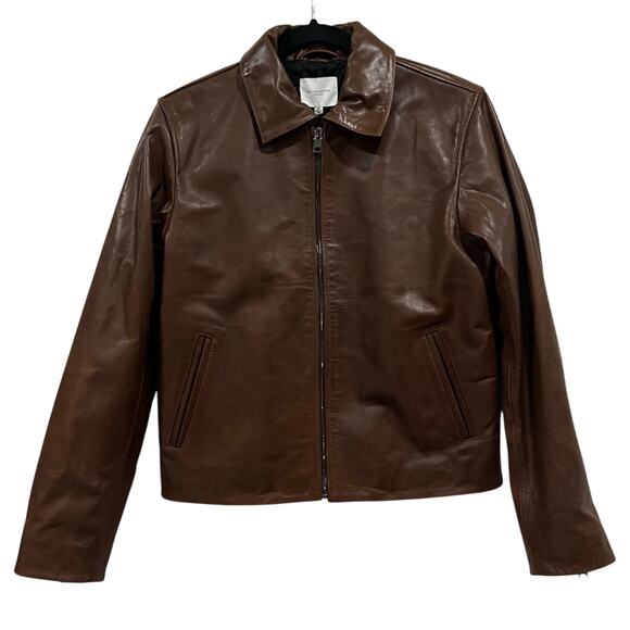 NEW NWT Reformation The Collection Aimee Leather Jacket - Picture 5 of 14